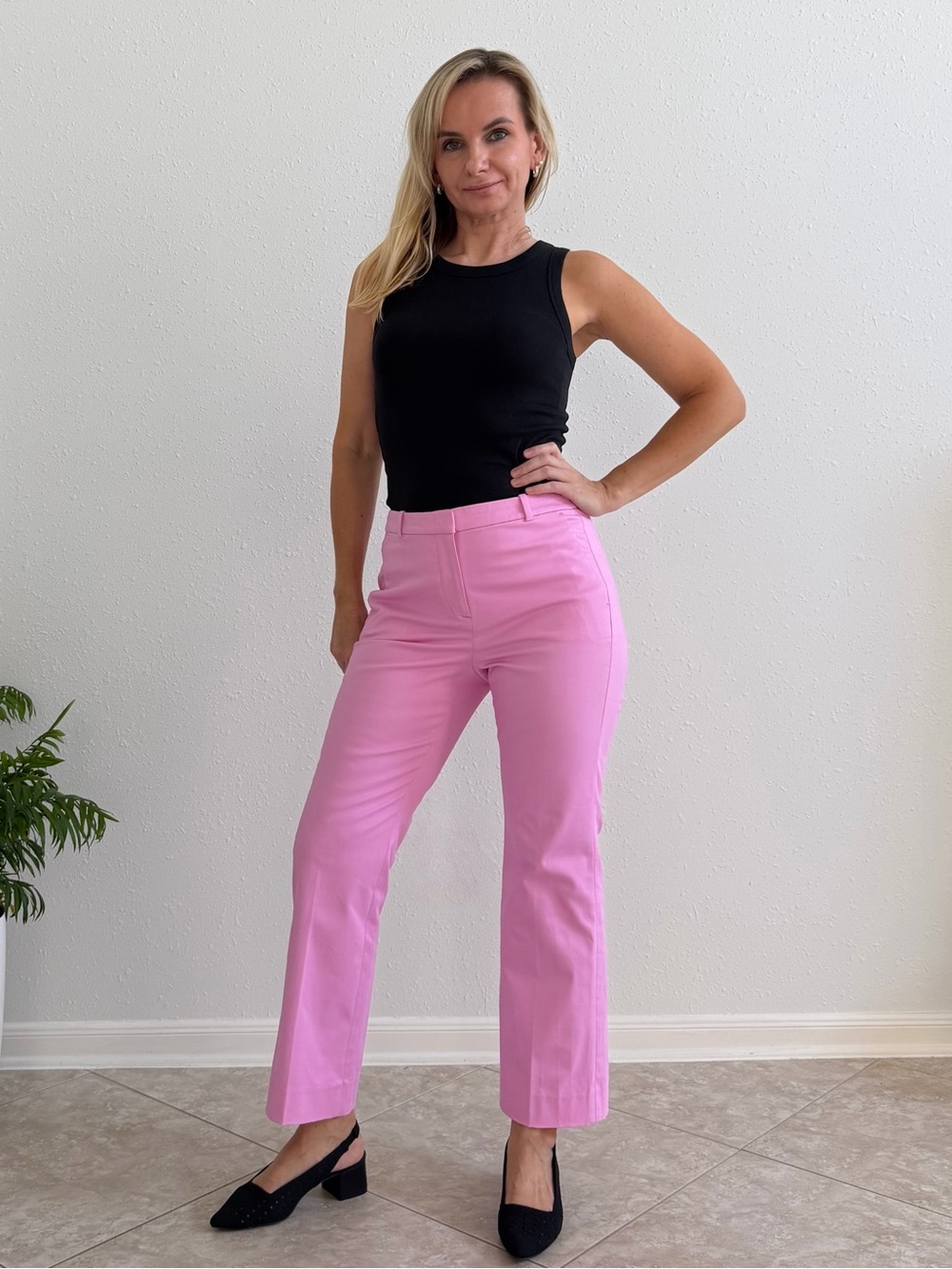 J.Crew Kaya Sateen Kick Flare Pants Lotus Bloom Pink Size 4 NWT
